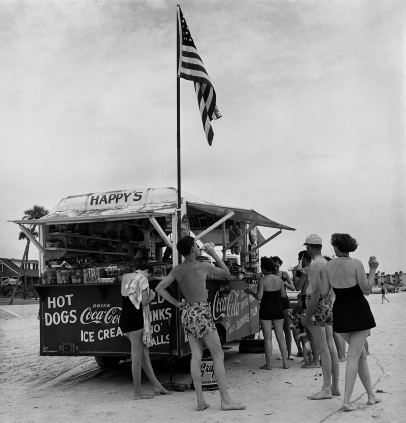 Berenice Abbott (American, 1898-1991) 'Happy’s Refreshment Stand, Daytona Beach, Florida' 1954