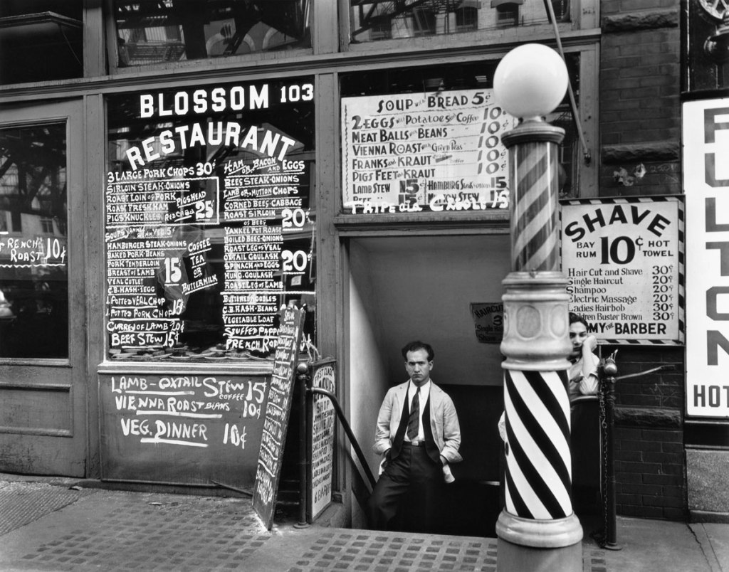 Berenice Abbott (American, 1898-1991) 'Blossom Restaurant, 103 Bowery, New York City, October 24, 1935' 1935